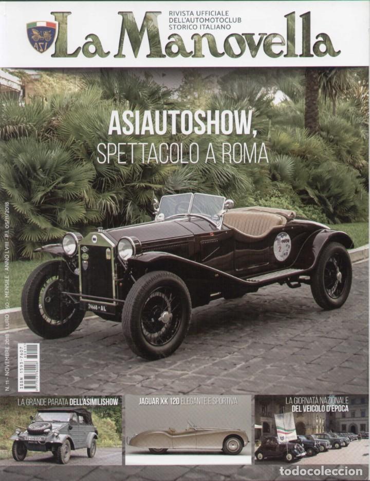 Autos: revista LA MANOVELLA 2018 No 11 Novembre ASI Auto Moto Storiche - en italiano