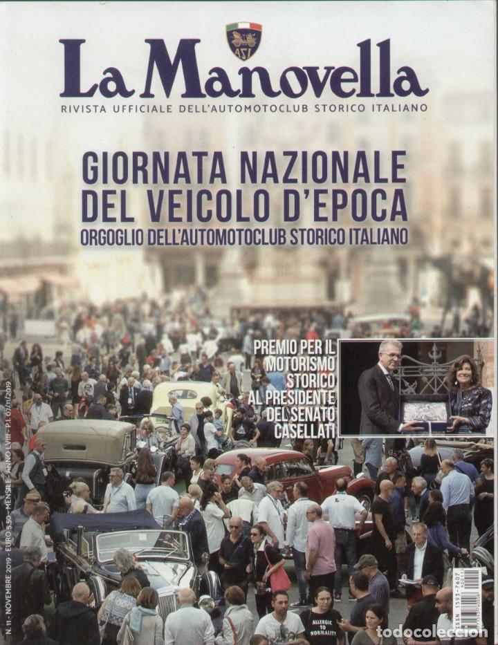Carros: revista LA MANOVELLA 2019 No 11 Novembre ASI Auto Moto Storiche - en italiano