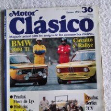 Auto: MOTOR CLÁSICO. Nº 36. AÑO 1991. BERLIET 7 CV. RENAULT 19 CHAMADE 16V. LA HISTORIA DE BERLIET... LEER