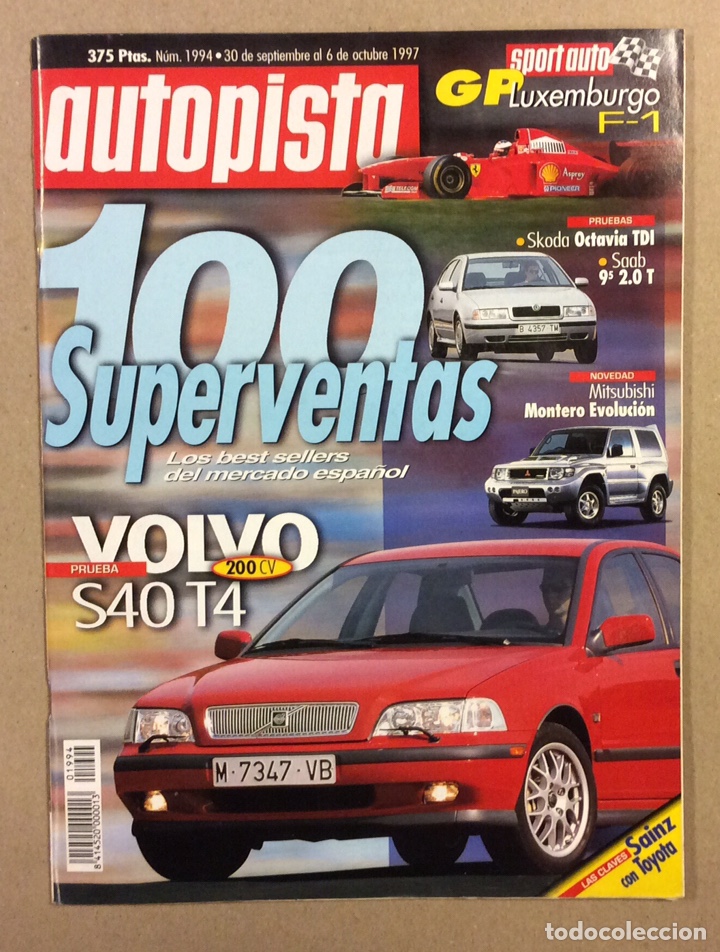 Coches: AUTOPISTA N&deg; 1994 (1997). VOLVO S40, MITSUBISHI MONTERO EVOLUCI&Oacute;N,....