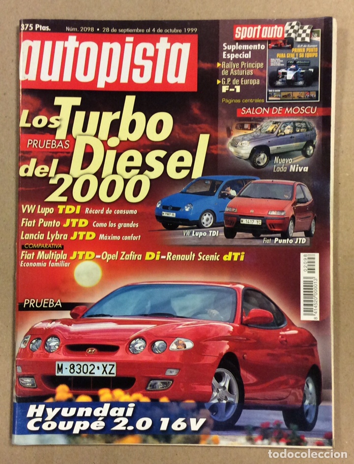 Cars: AUTOPISTA N&deg; 2098 (1999). HYUNDAI COUP&Eacute;2.0 16v, NUEVO LADA NIVA,...