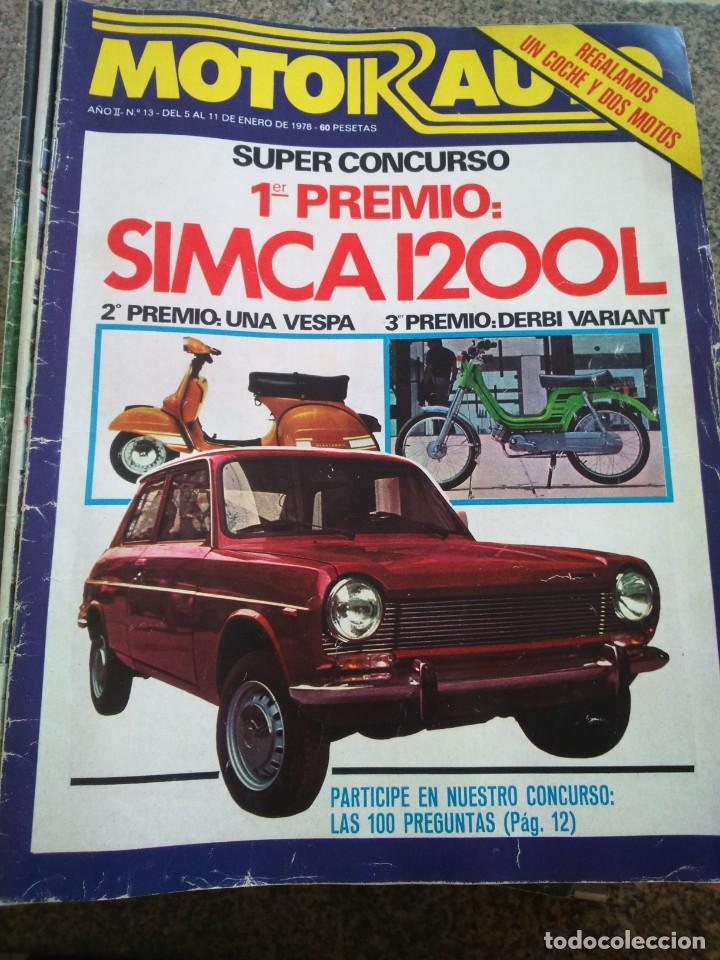 Autos: REVISTA MOTOR AUTO -- N&ordm; 13 - ENERO 1978 --