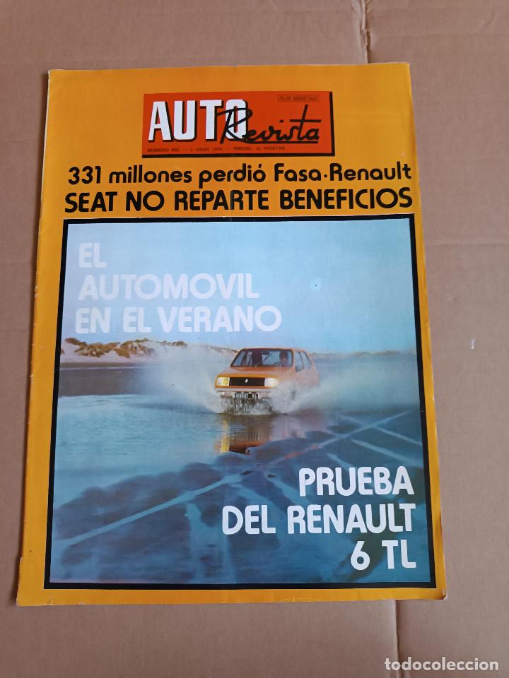 Coches: REVISTA AUTOREVISTA N&ordm; 992 A&Ntilde;O 1976. PRUEBA: RENAULT 6 TL.