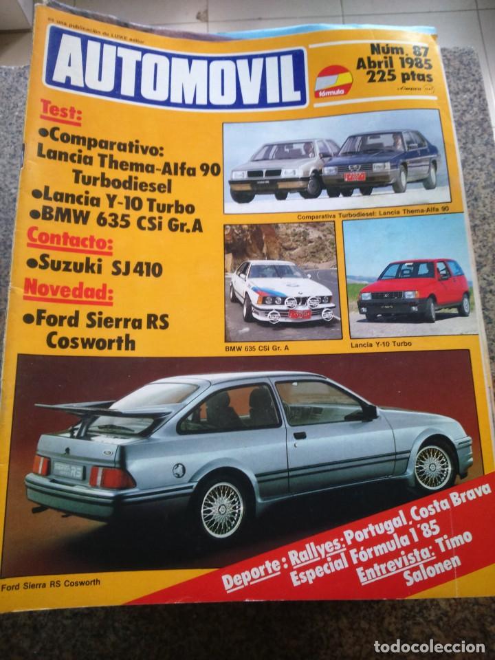 Auto: REVISTA AUTOMOVIL -- N&ordm; 87 -- ABRIL 1985 -- LANCIA THEMA-ALFA / LANCIA Y-10 TURBO / BMW 635 CSI --