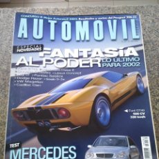 Coches: REVISTA AUTOMOVIL -- Nº 289 -- 2002 -- FORD GT40 500 CV / MERCEDES C32 AMG / --. Lote 363566070