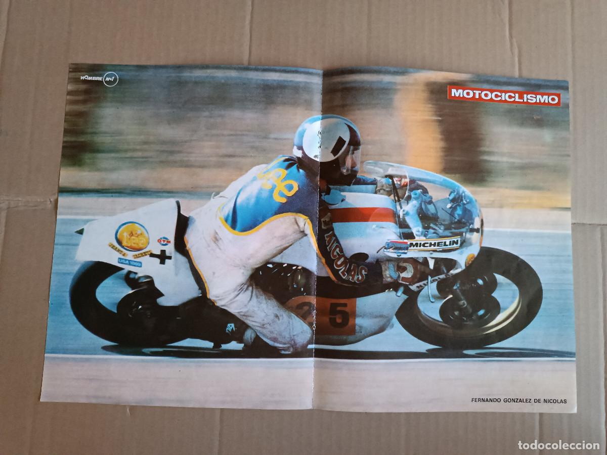 Coches: POSTER REVISTA MOTOCICLISMO N&ordm; 587 A&Ntilde;O 1978. FERNANDO GONZALEZ DE NICOLAS.