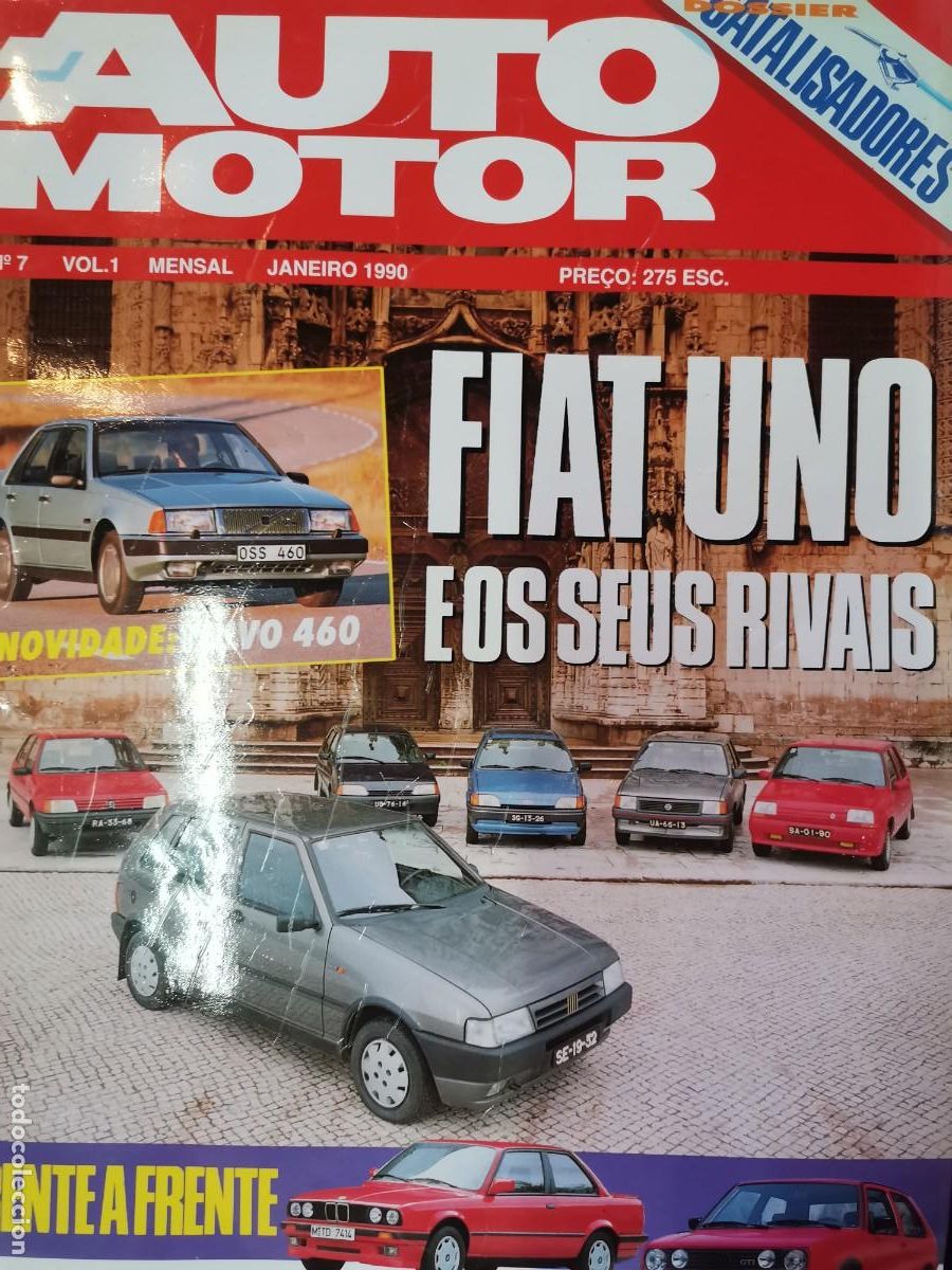 Coches: 1990 REVISTA AUTO MOTOR - FIAT UNO - VOLVO 460 - VW GOLF GTI - BMW 318 IS