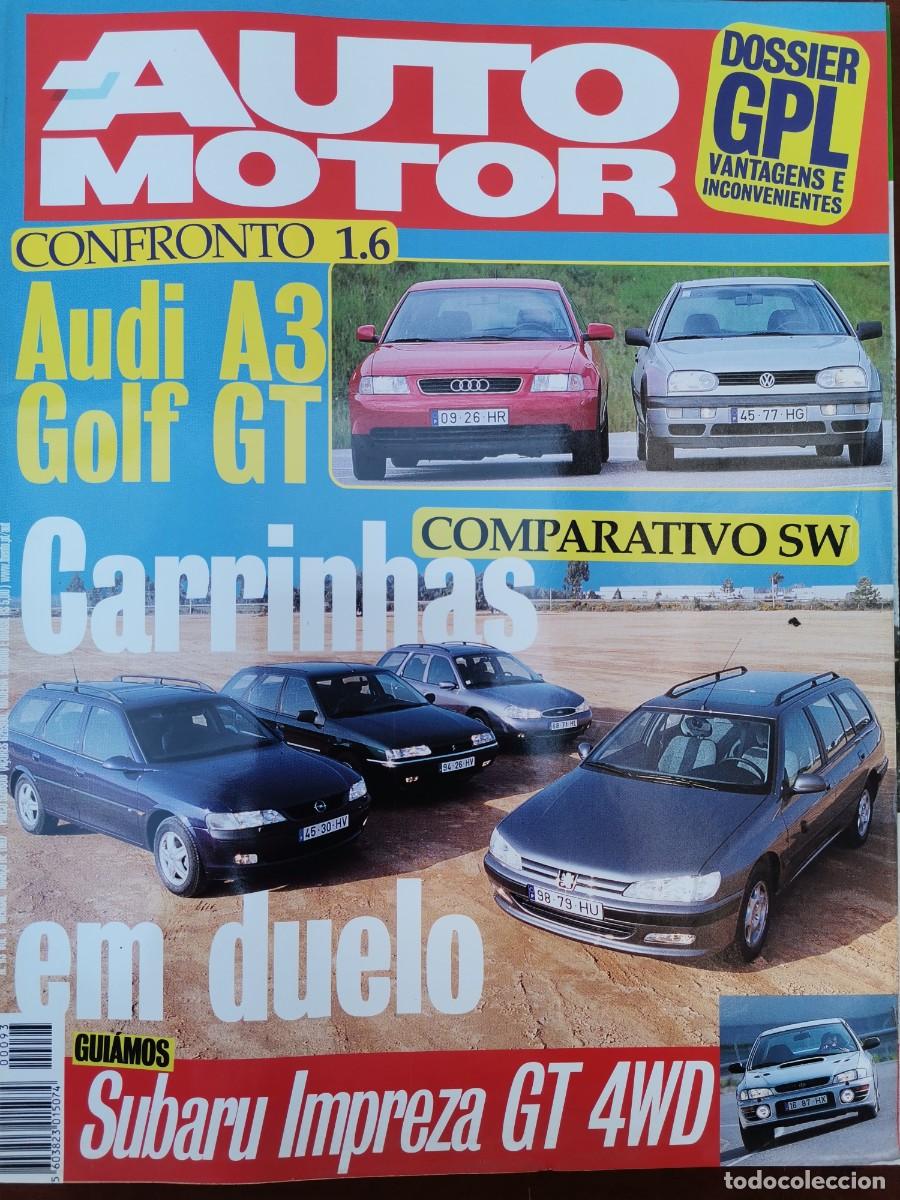 Coches: 1997 REVISTA AUTO MOTOR - AUDI A3 VS GOLF GT - SUBARU IMPREZA GT 4WD