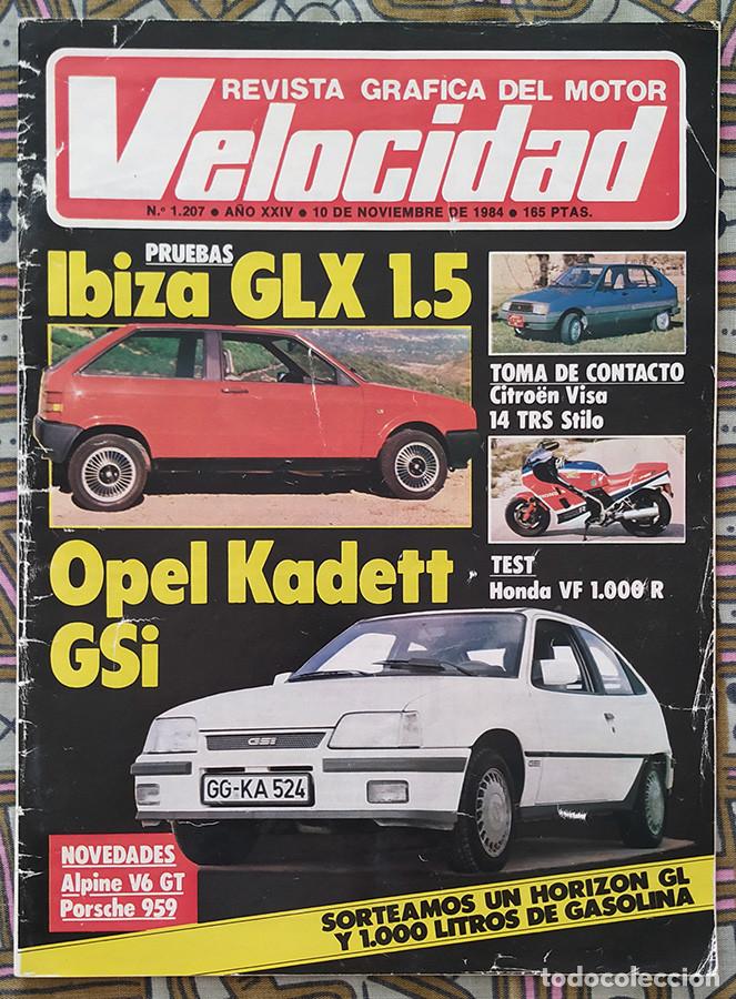Coches: Revista VELOCIDAD n&ordm; 1207 de noviembre de 1.984