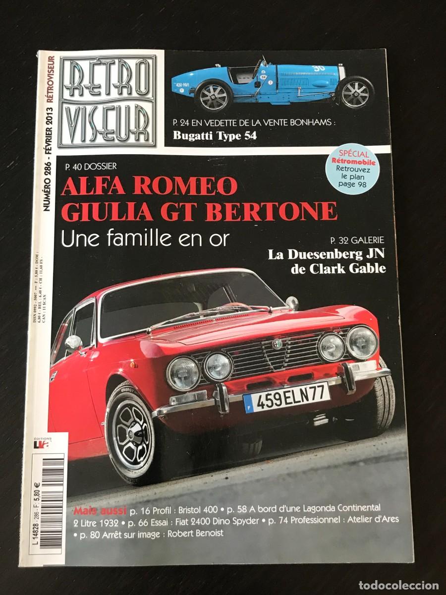 Coches: RETROVISEUR N&ordm; 286 - ALFA GIULIA GT BERTONE DUESENBERG BRISTOL LAGONDA FIAT DINO SPYDER