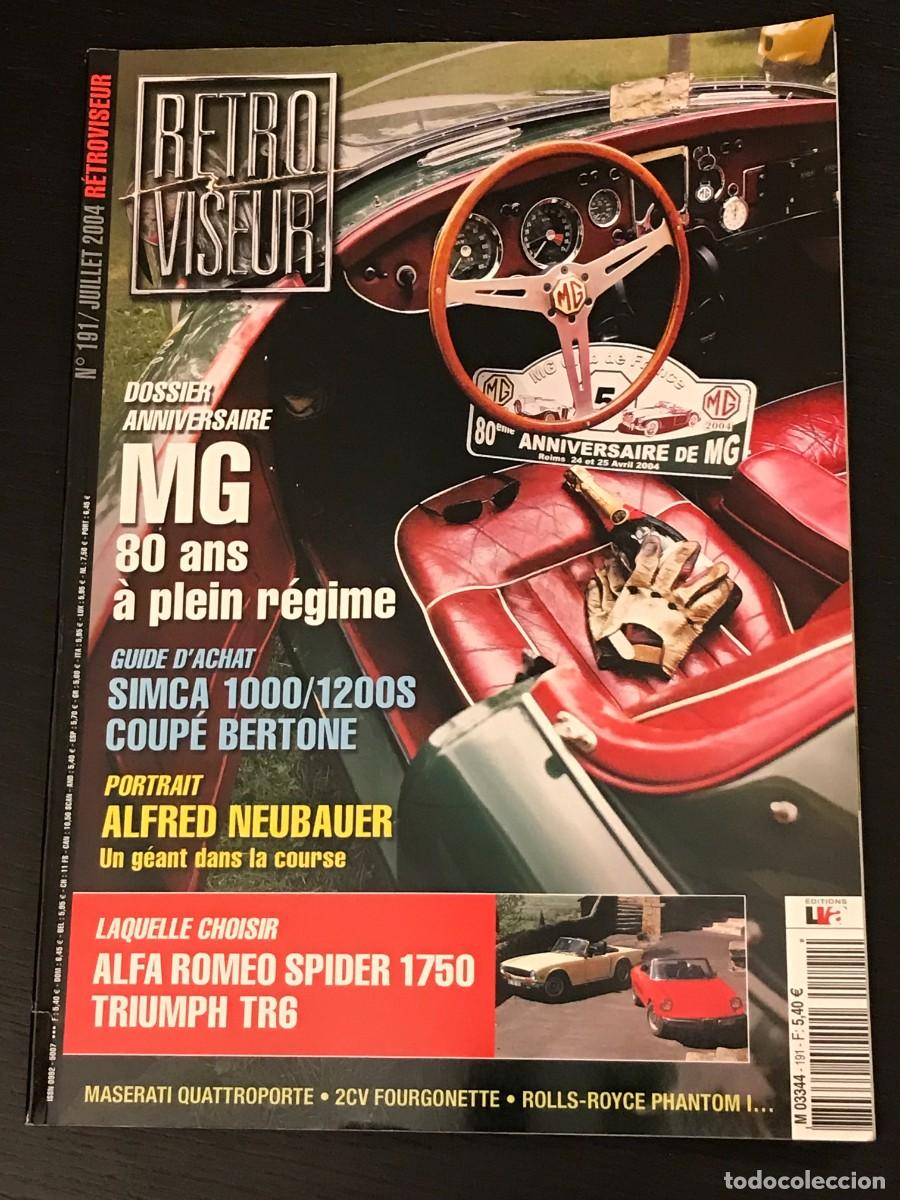 Coches: RETROVISEUR N&ordm; 191 - MG SIMCA 1000 1200 S BERTONE ALFA ROMEO SPIDER 1750 TRIUMPH TR6 CITROEN 2CV VAN