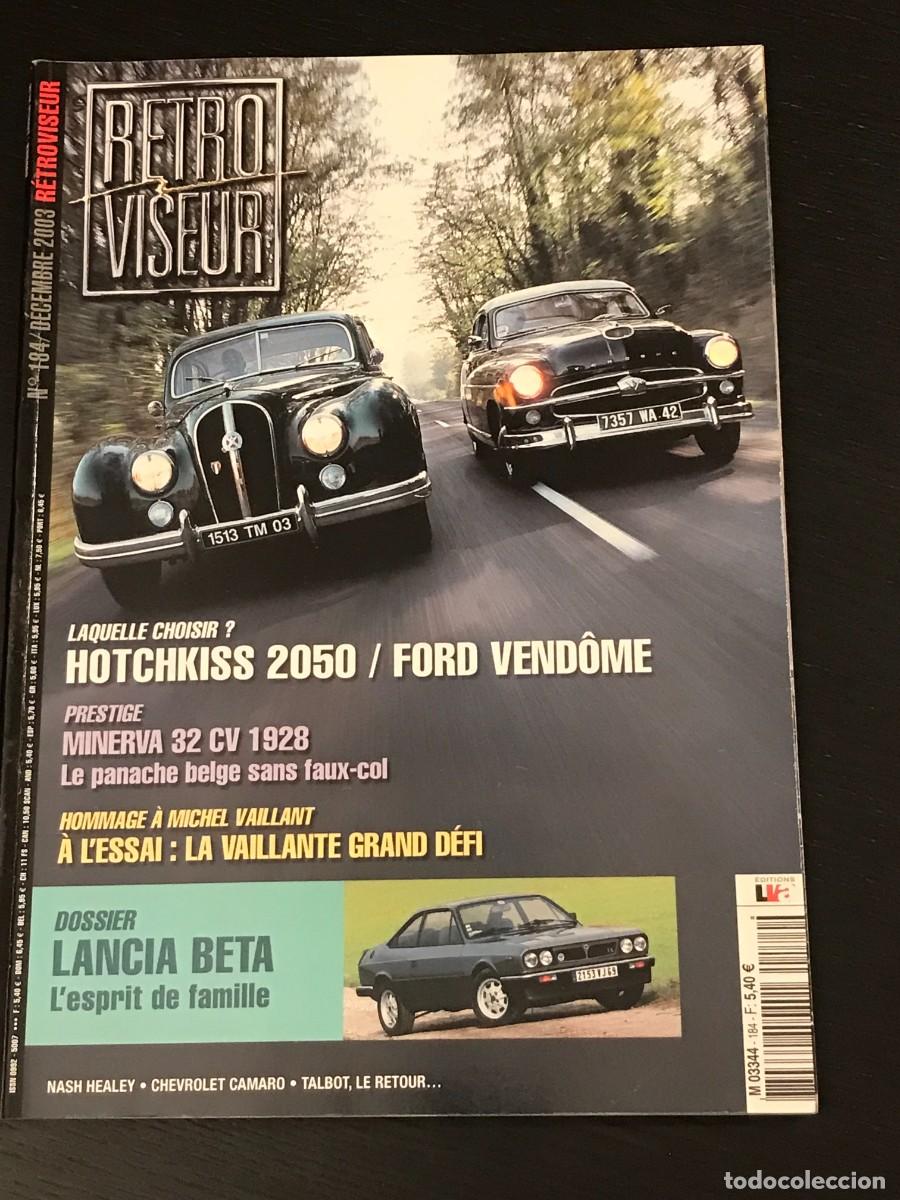 Coches: RETROVISEUR N&ordm; 184 - HOTCHKISS 2050 FORD VENDOME MINERVA LANCIA BETA NASH HEALEY CAMARO TALBOT