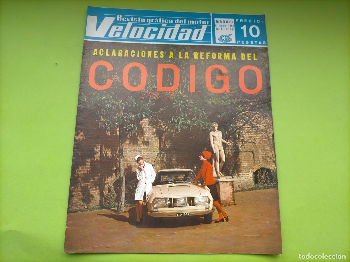 Coches: REVISTA VELOCIDAD N&ordm; 387 A&Ntilde;O 1969 -