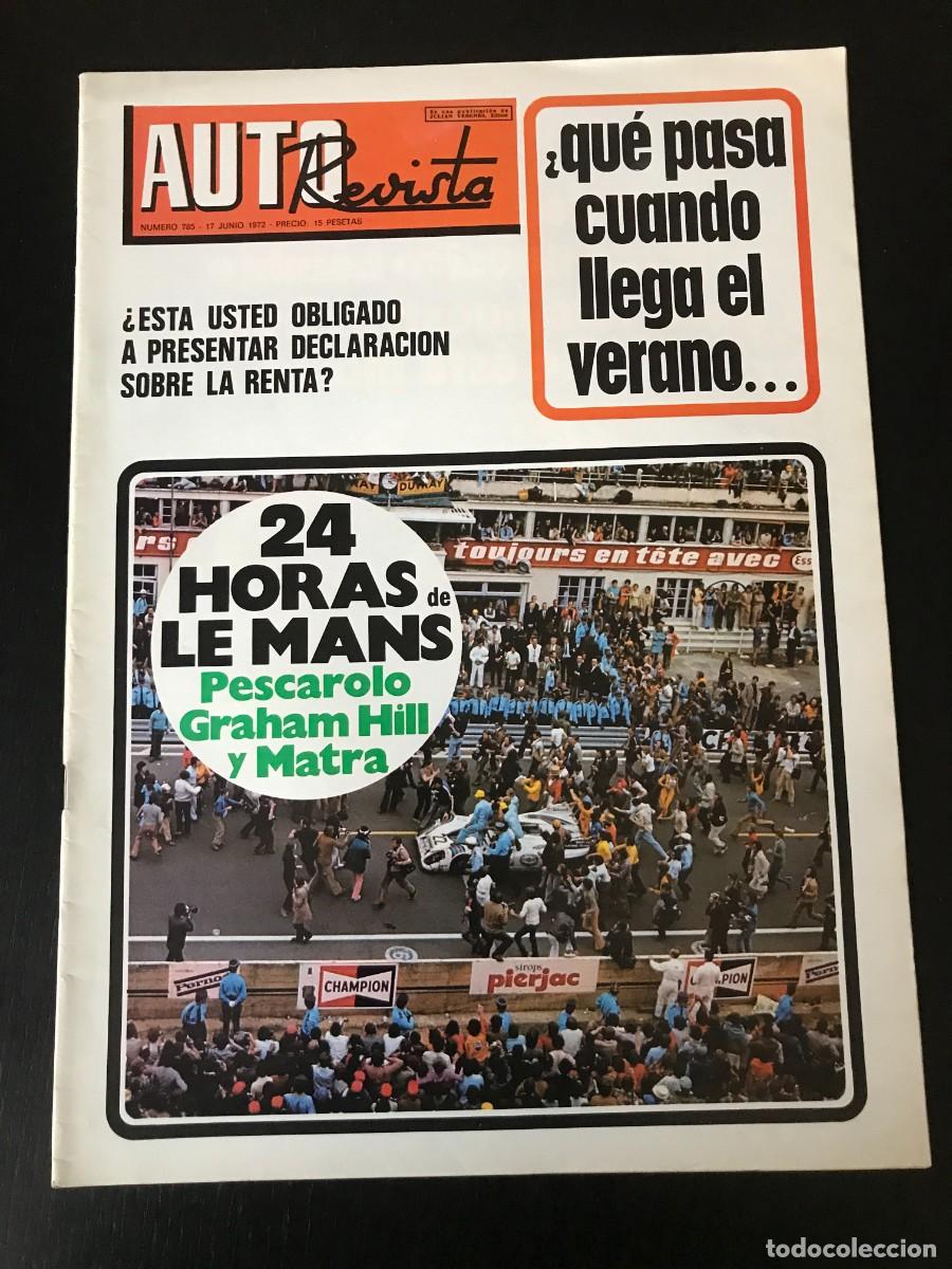 Coches: AUTO REVISTA AUTOREVISTA N&ordm; 785 - 24 HORAS LEMANS LE MANS POSTER NSU ESTUDIO PEGASO 2080/50