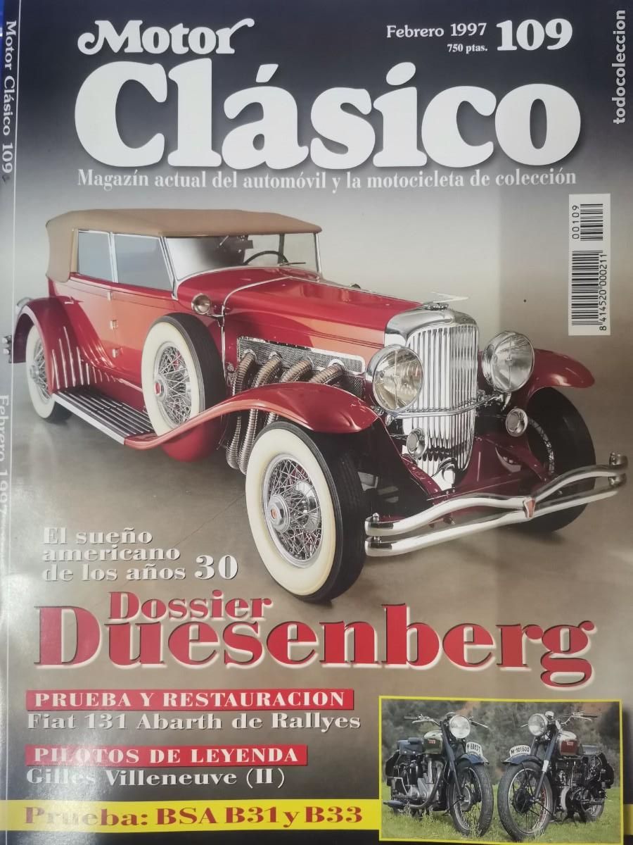 Coches: 1997 REVISTA MOTOR CL&Aacute;SICO . DOSSIER DUESENBERG - FIAT 131 ABARTH RALLYES