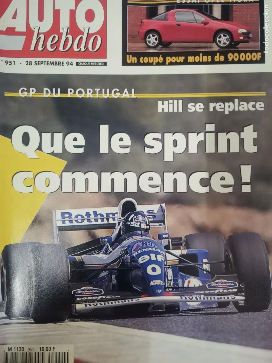 Coches: 1994 REVISTA AUTO HEBDO - GP DE PORTUGAL - OPEL TIGRA