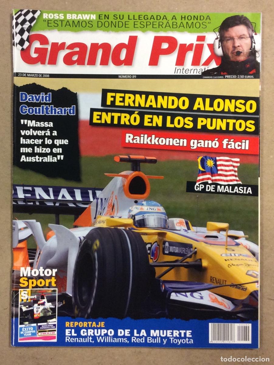 Coches: GRAND PRIX INTERNATIONAL N&deg; 89 (2008). G.P. MALASIA RAIKONEN, ALONSO, COULTHARD, ROSS BROWN&hellip;