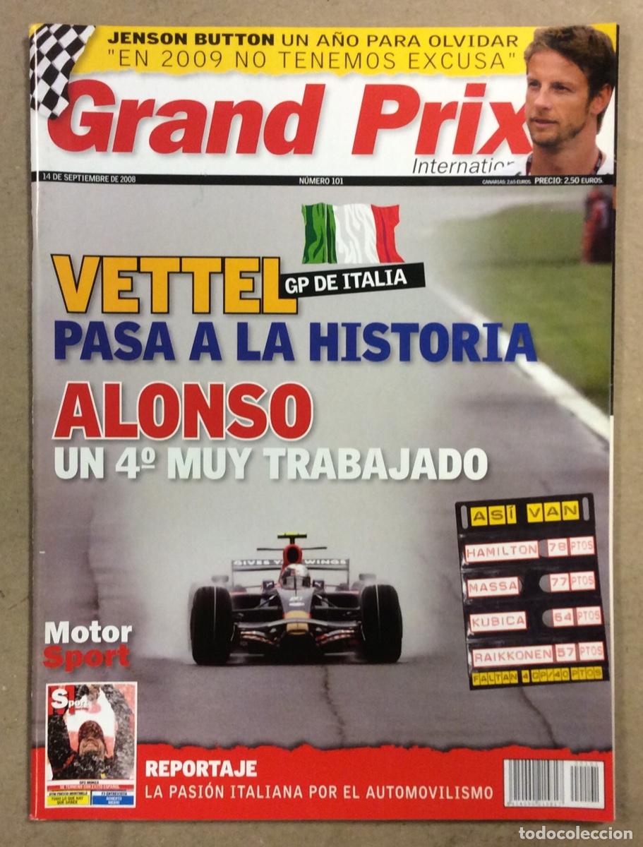 Voitures: GRAND PRIX INTERNATIONAL N&deg; 101 (2008). G.P. ITALIA, VETTEL, ALONSO, BUTTON,&hellip;