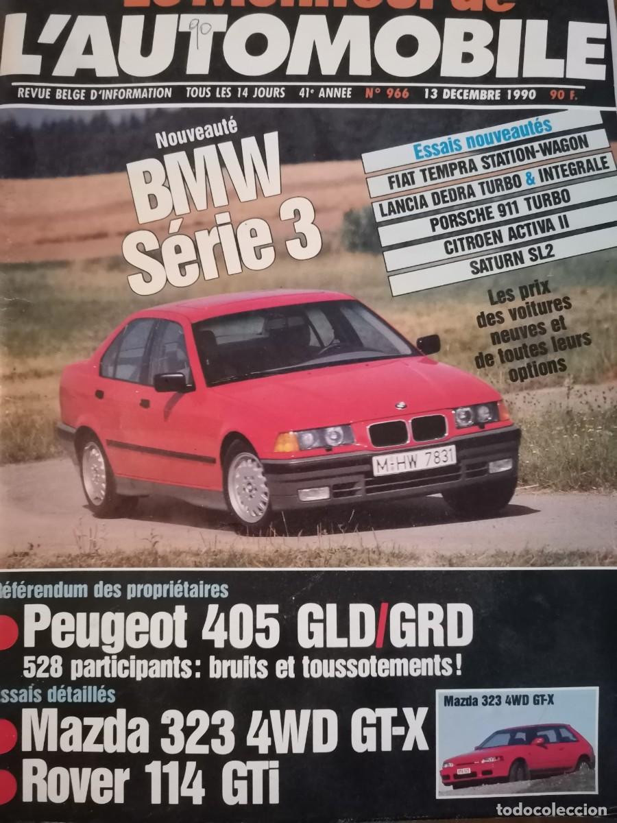 Coches: 1990 LE MONITEUR L`AUTOMOBILE - BMW SERIE 3 - FIAT TEMPRA - LACIA DEDRA TURBO INTEGRALE