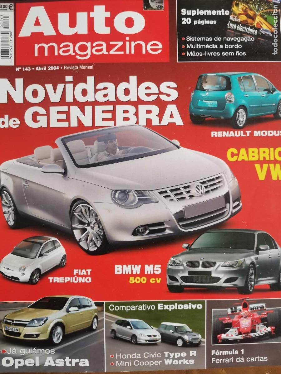 Coches: 2004 REVISTA AUTO MAGAZINE - SALON GENEBRE - BMW M5 - OPEL ASTRA - HONDA CIVIC TYPE R