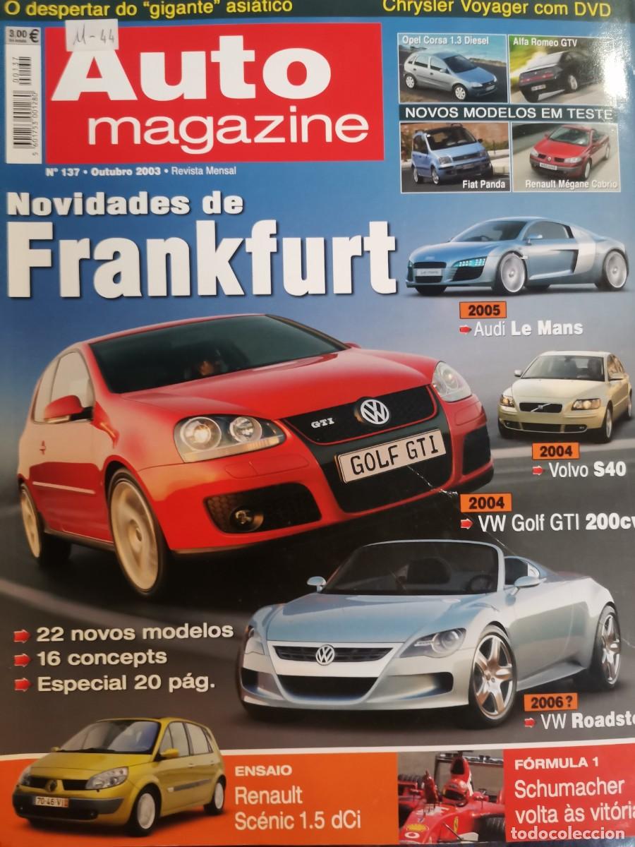 Coches: 2003 REVISTA AUTO MAGAZINE - AUDI LE MANS - FIAT PANDA - ALFA GTV - OPEL CORSA - RENAULT M&Eacute;GANE