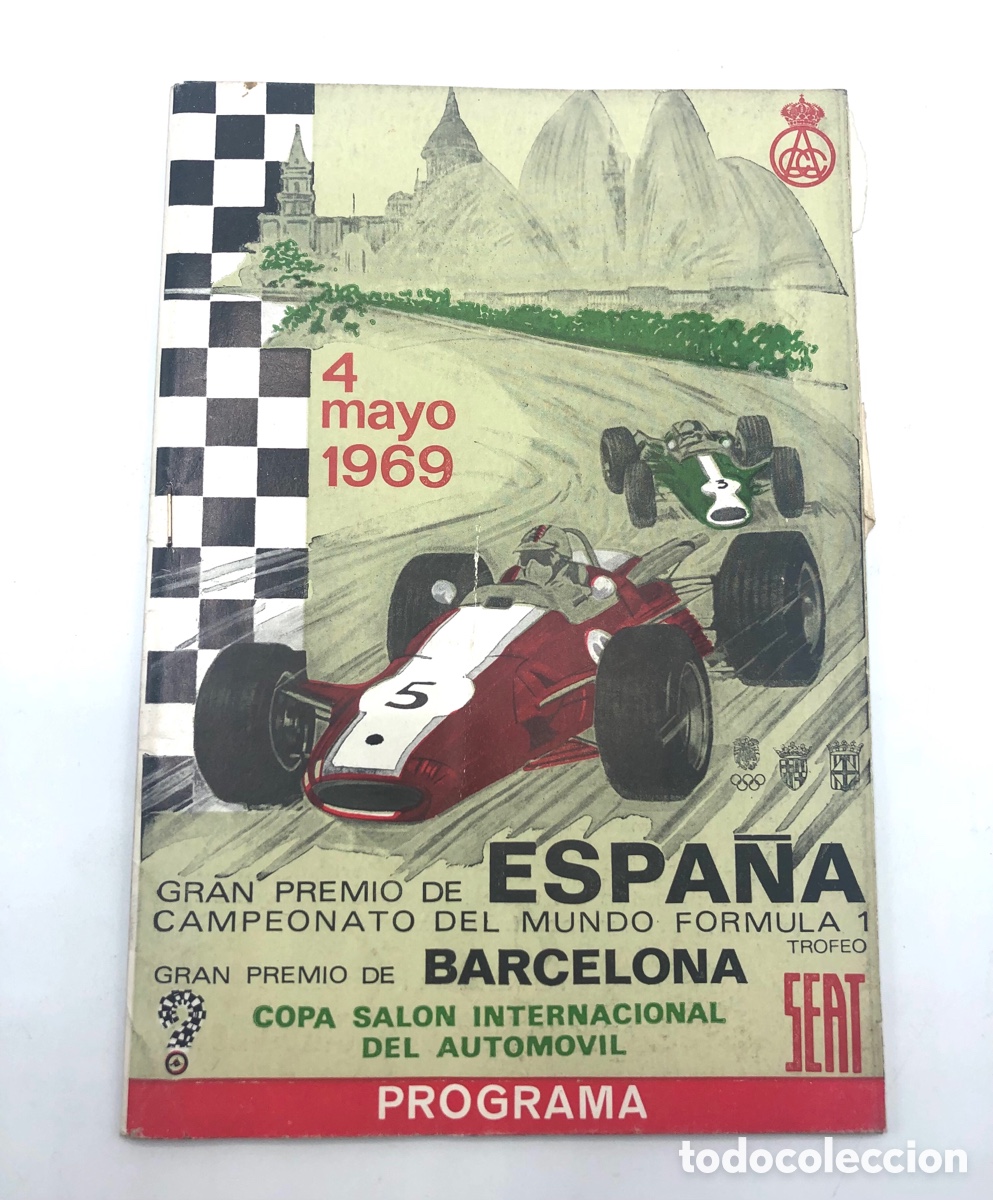 Auto: PROGRAMA OFICIAL GP GRAN PREMIO ESPA&Ntilde;A CAMPEONATO DEL MUNDO FORMULA 1 F1 1969 CIRCUITO MONTJUICH