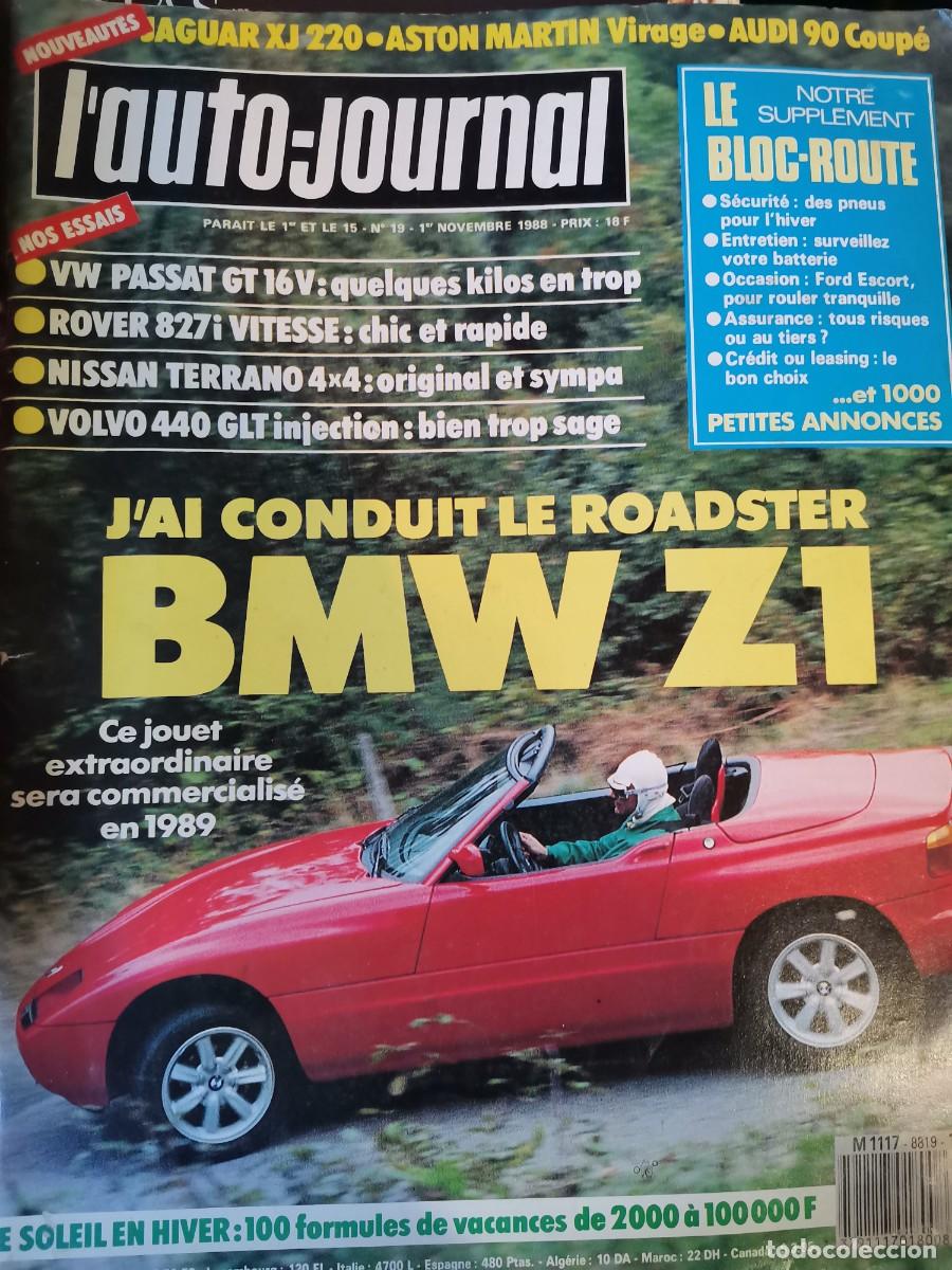 Coches: 1988 REVISTA L`ACTION AUTOMOBILE - BMW Z1 - VW PASSAT GT 16V - ROVER 827I VITESSE