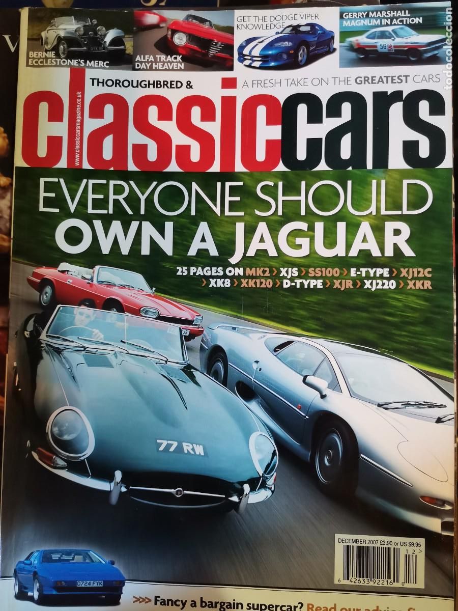 Coches: 2007 REVISTA THOROUGHBRED & CLASSIC CARS - EVERYONE SHOULD OWN A JAGUAR