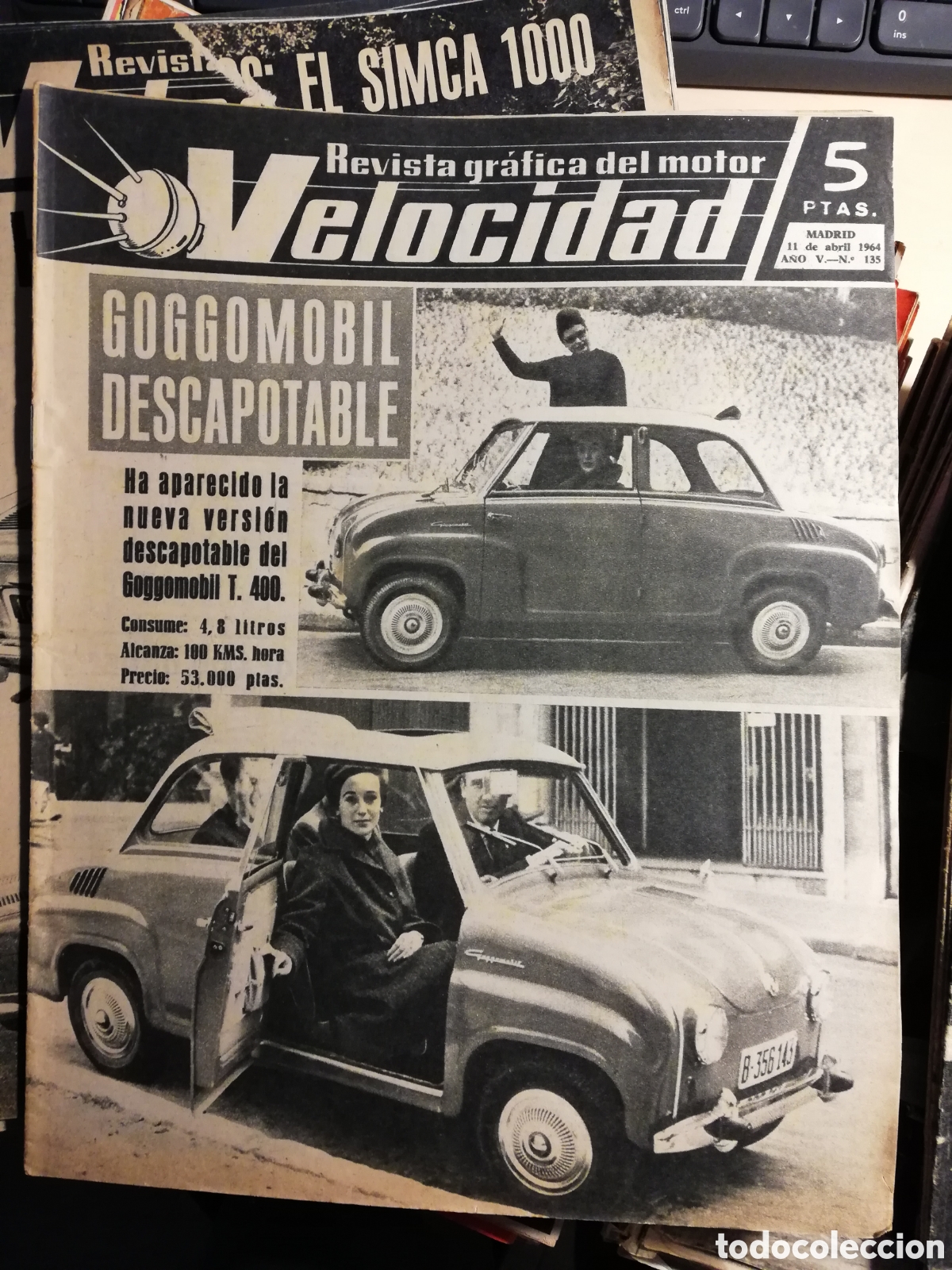 Coches: Velocidad n&ordm; 135 (11 de abril de 1964) - Goggomobil - Inc&oacute;gnitas SEAT - Honda Espa&ntilde;a