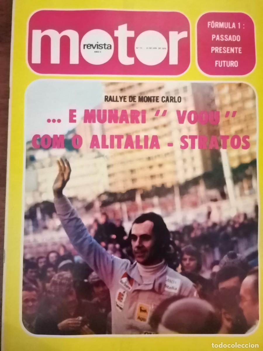 Coches: 1975 REVISTA MOTOR - RALLYE DE MONTE CARLO LANCIA STRATOS - FORMULA 1