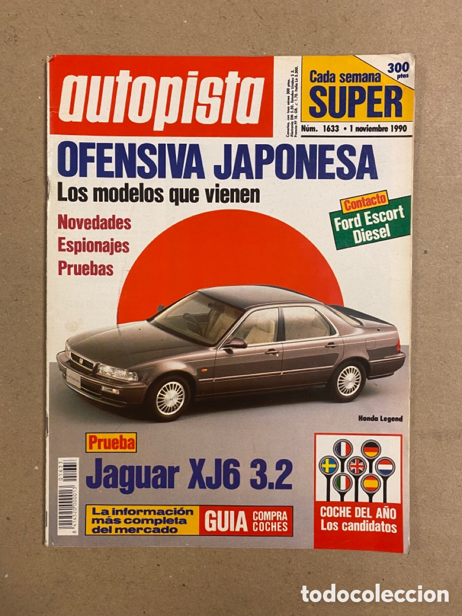 Coches: AUTOPISTA N&deg; 1633 (1990). JAGUAR XJ6 3.2, PONTIAC FIREBIRD, AYRTON SENNA CAMPE&Oacute;N,..