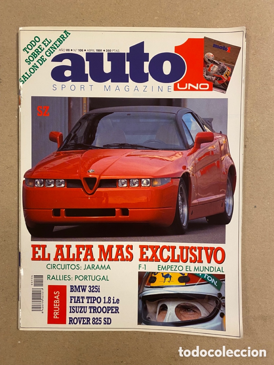 Coches: AUTO SPORT MAGAZINE 1 N&deg; 106 (1991). ALFA ROMEO SZ, BMW 325i, FIAT TIPO 1.8 i.e, ISUZU TROOPER,&hellip;