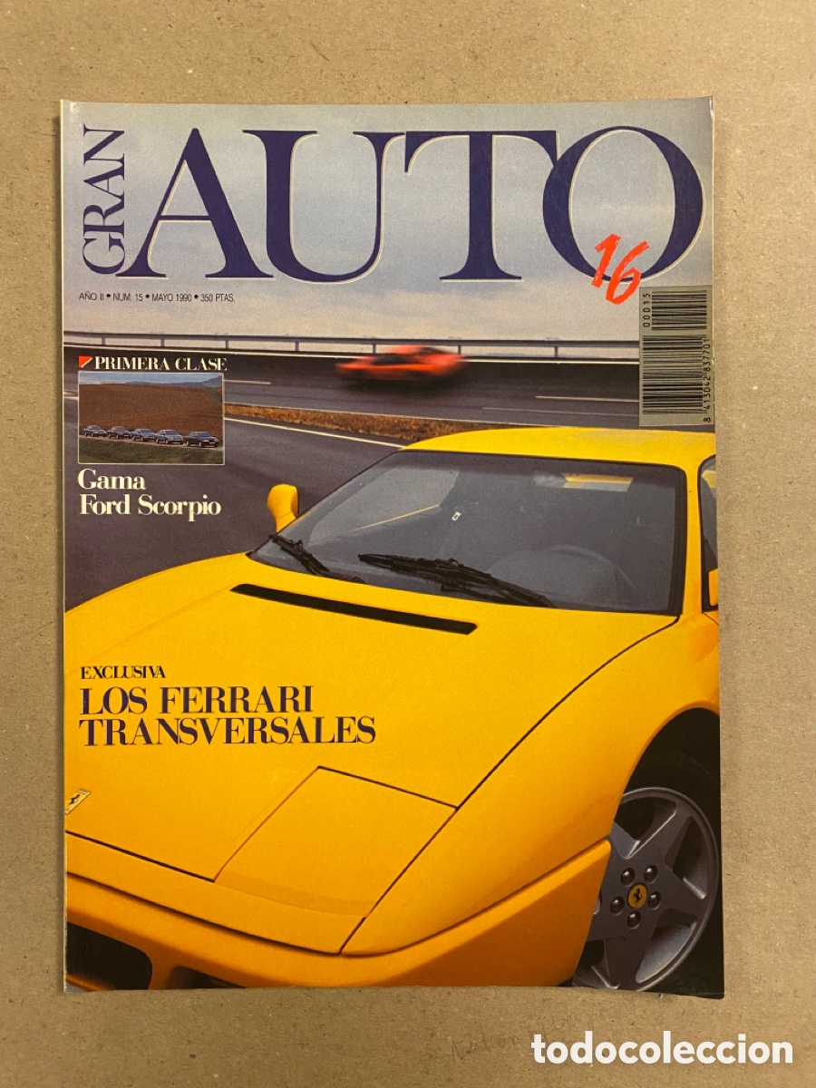 Cars: GRAN AUTO 16 N&deg; 15 (1990). ESPECIAL FERRARI, FORD SCORPIO,..,