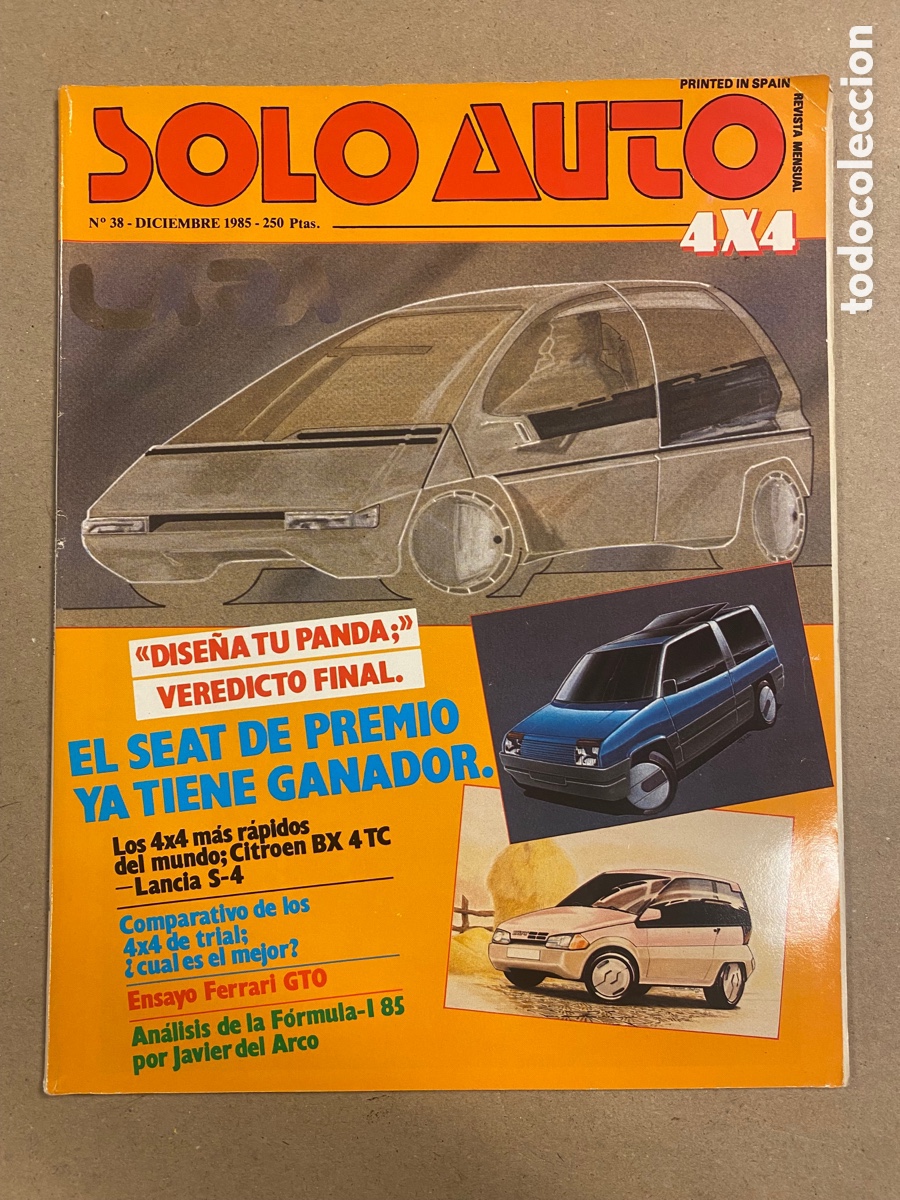 Coches: SOLO AUTO 4x4 N&deg; 38 (1985). CITROEN BX 4 TC, LANCIA S-4, FERRARI GTO,&hellip;