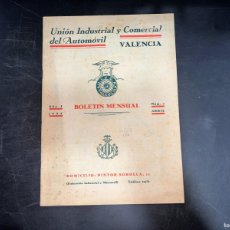 Coches: UNION INDUSTRIAL Y COMERCIAL DEL AUTOMOVIL. AÑO I. Nº1. ABRIL.VALENCIA,1934.