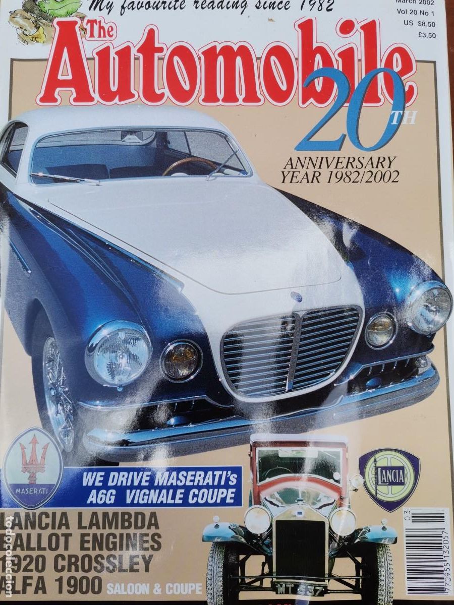 Coches: 2002 REVISTA THE AUTOMOBILE - LANCIA LAMBDA - BALLOT ENGINES - 1920 CROSSLEY - ALFA 1900