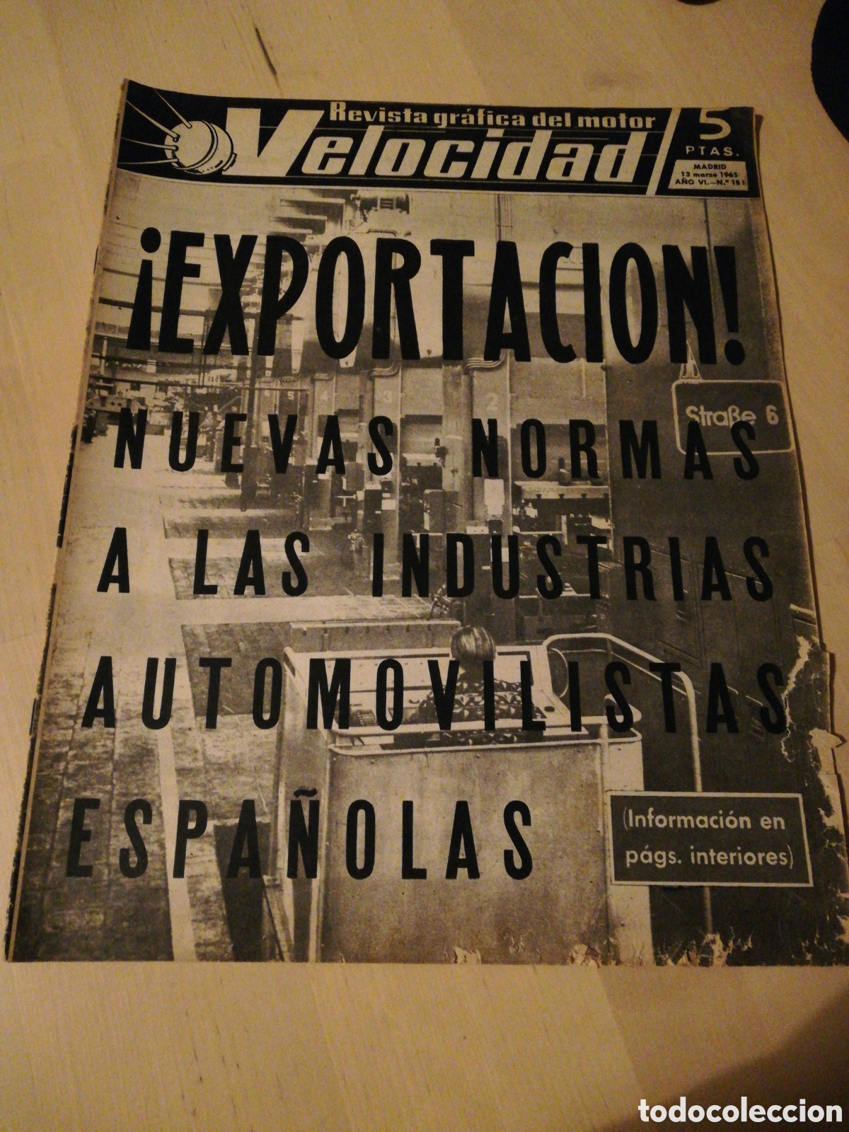 Coches: Velocidad n&ordm; 183 (13-3-1965) (importaci&oacute;n de autom&oacute;viles, Mini, DKW, Montesa Laverda)