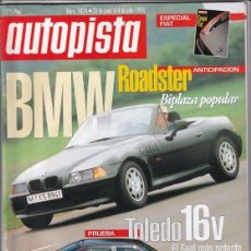 Coches: REVISTA AUTOPISTA Nº 1824 AÑO 1994. PRUEBA: SEAT TOLEDO 2.0 GTI 16V. CONT: BMW ROADSTER.. Lote 401178464