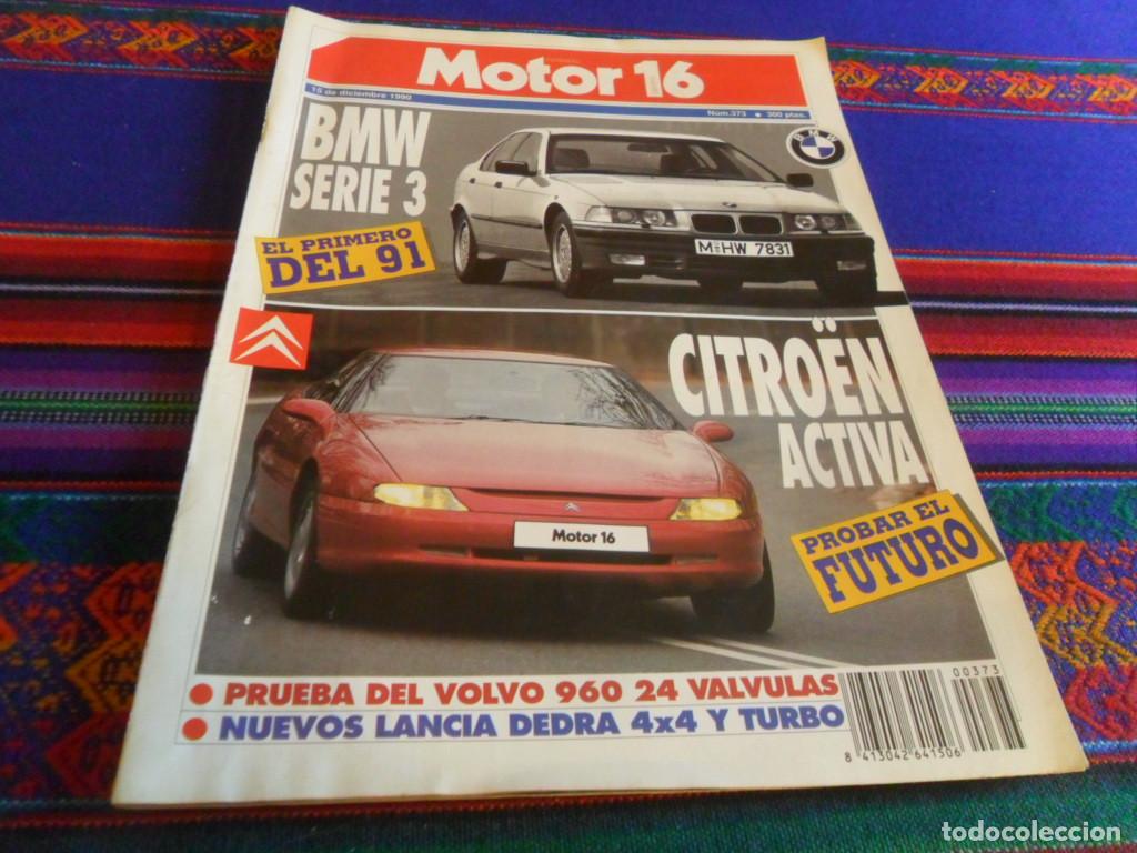 Coches: MOTOR 16 N&ordm; 373. 1990. CARLOS SAINZ, BMW SERIE 3 Y CITRO&Euml;N ACTIVA.