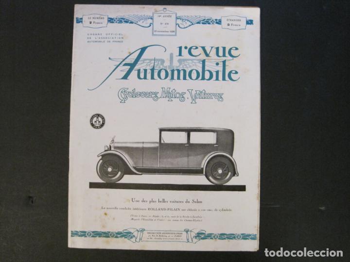Auto: REVUE AUTOMOBILE-NUMERO 479 A&Ntilde;O 1926-REVISTA ANTIGUA DE COCHES-VER FOTOS-(V-24.284)