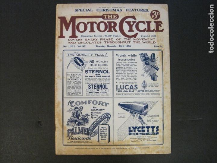 Auto: THE MOTOR CYCLE-A&Ntilde;O 1926-REVISTA ANTIGUA DE COCHES Y MOTOS-VER FOTOS-(V-24.285)