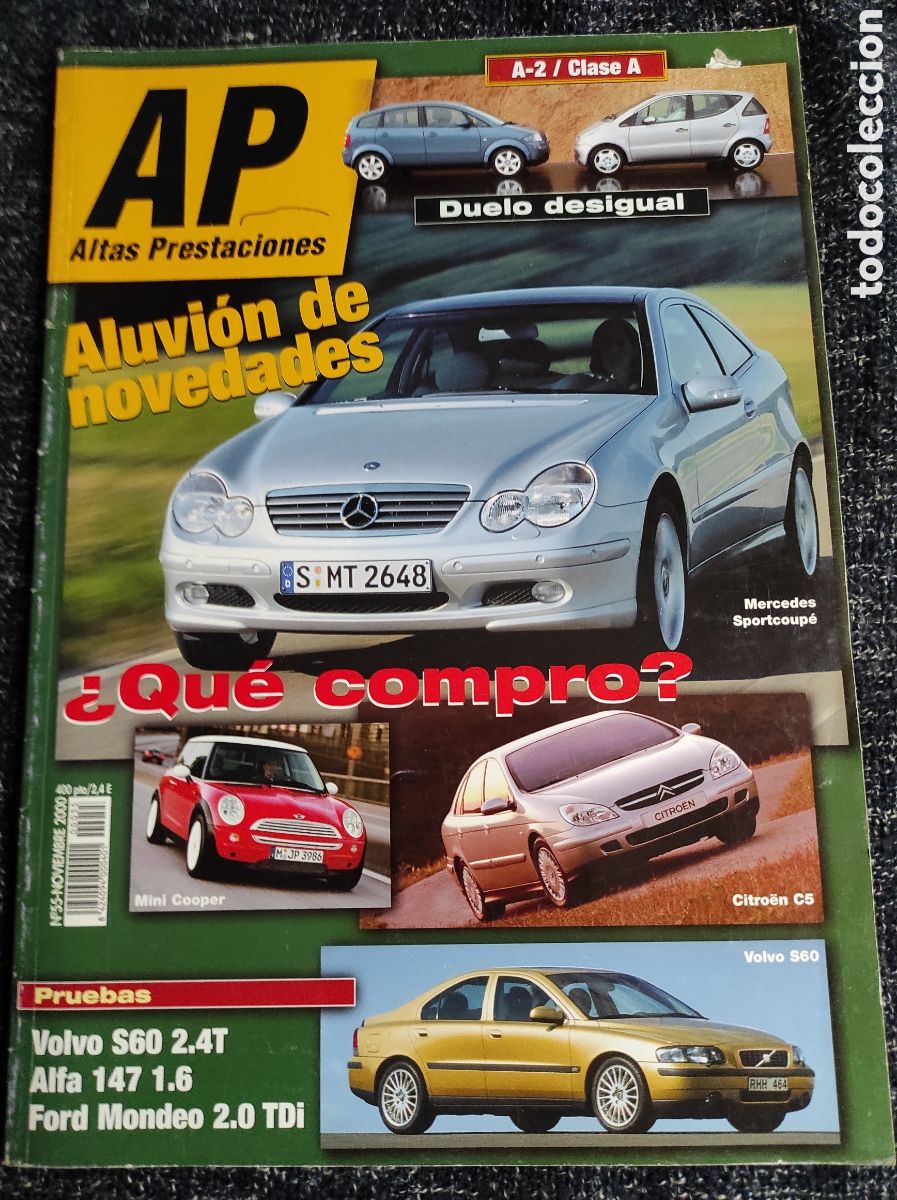 Autos: ALTAS PRESTACIONES N&deg; 55 - PRUEBAS: VOLVO S60 2.4T, ALFA 147 1.6, FORD MONDEO 2.0 TDI