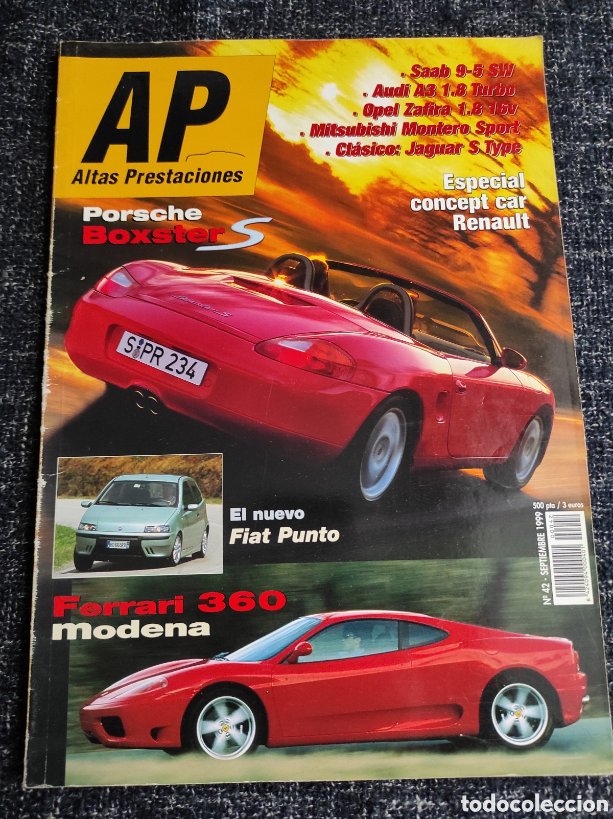 Coches: ALTAS PRESTACIONES N&deg; 42 PORSCHE BOXTER, FIAT PUNTO, FERRARI 360 MODENA