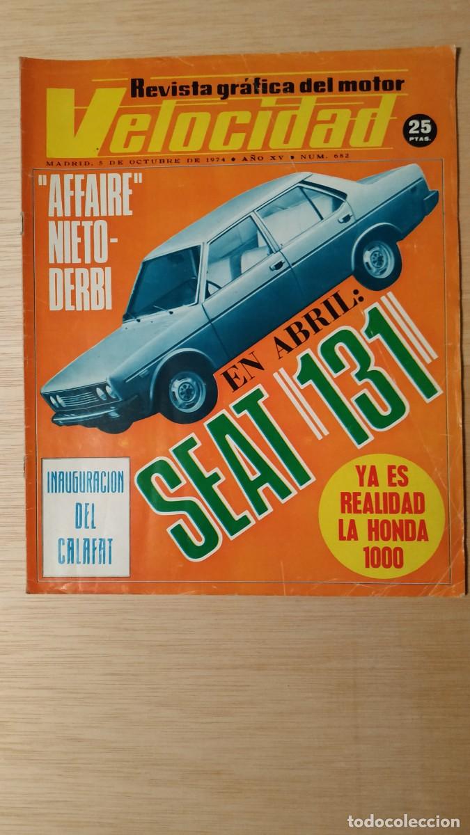 Coches: REVISTA VELOCIDAD A&Ntilde;O 1974 (VER DESCRIPCION)
