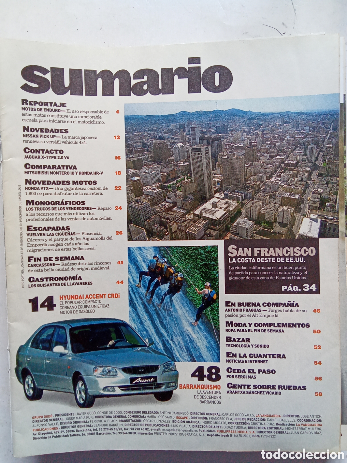 Coches: REVISTA ESCAPE. LA VANGUARDIA 2002 - Foto 6