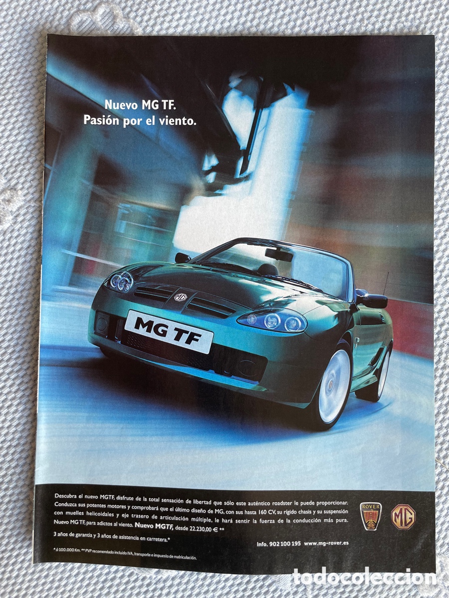 Coches: Rover MG / Hoja de publicidad