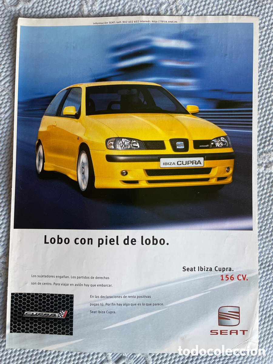 Coches: SEAT Ibiza Cupra / Hoja de publicidad