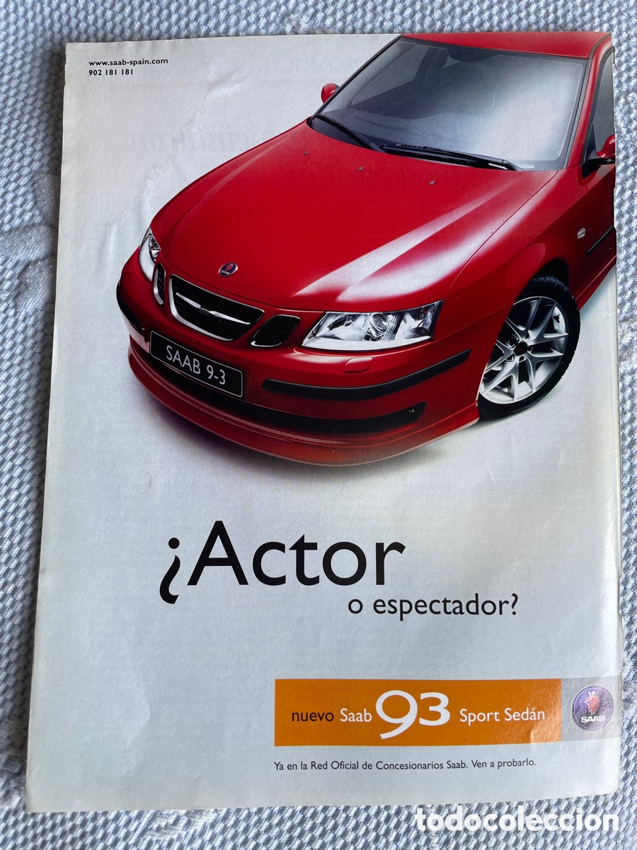 Coches: Saab 93 Sport Sed&aacute;n / Hoja de publicidad