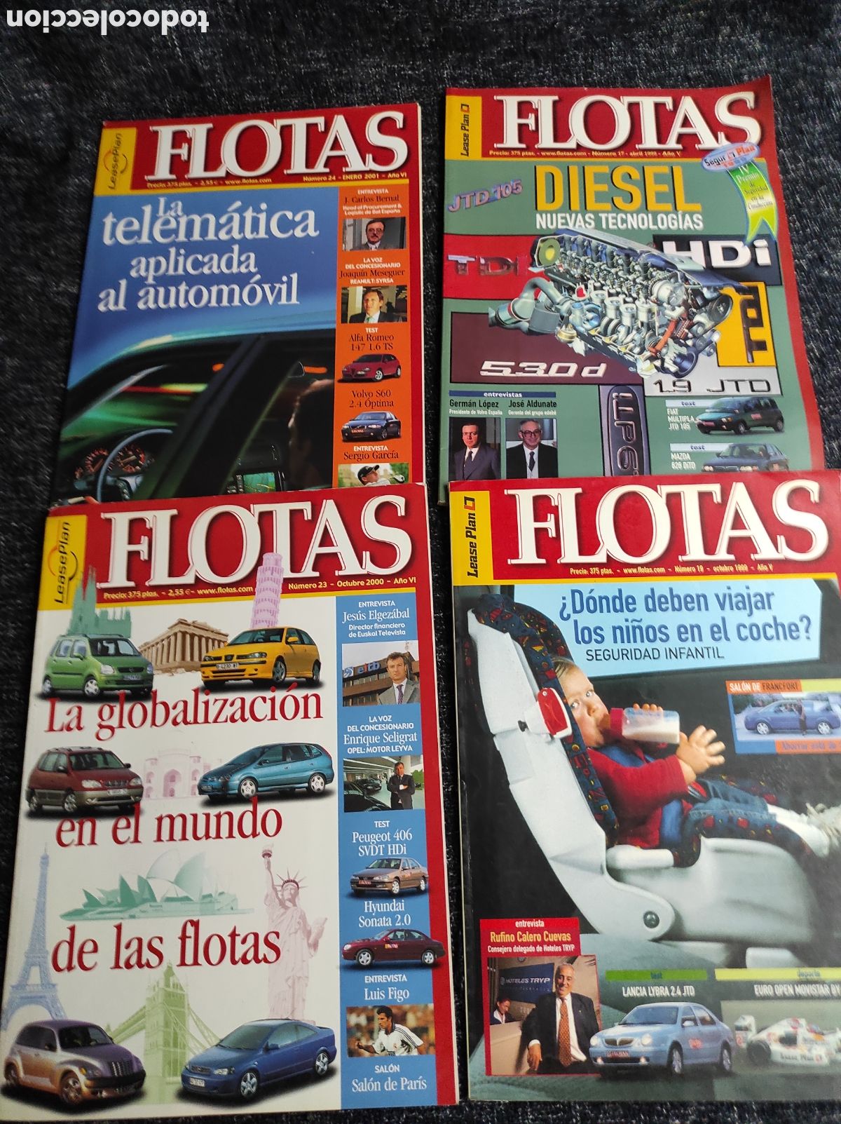 Auto: REVISTA FLOTAS - LOTE DE 4 REVISTAS - AUTOMOVIL - A&Ntilde;O 1999
