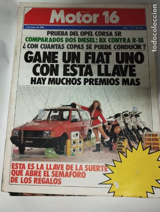 Coches: REVISTA DE COCHES MOTOR 16 7 ENERO 1984 // AUTOMOVILISMO COCHE